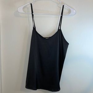 NWT black satin cami